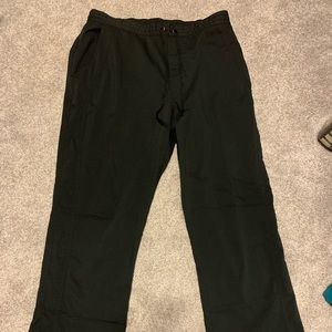 Healing hands black scrub pants large tall